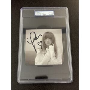 SIGNED Taylor Swift Tortured Poets HEART CD PSA DNA Encapsulated Autograph 059